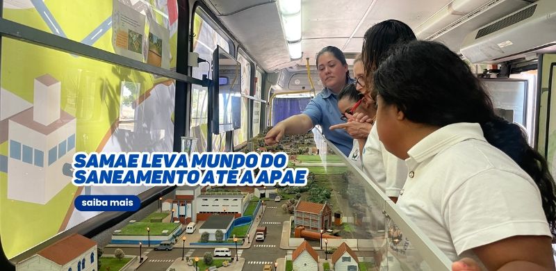 SAMAE leva mundo do saneamento até a APAE e encanta alunos com educação ambienta
