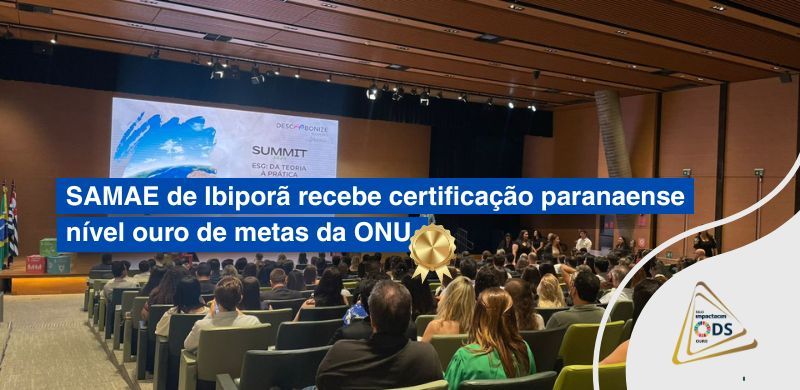 SAMAE de Ibiporã recebe certificação paranaense nível ouro de metas da ONU