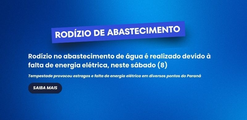 Rodízio no abastecimento de água é realizado devido à falta de energia elétrica,