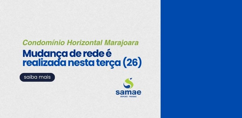 Mudança de rede - Condomínio Horizontal Marajoara