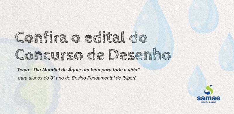 Confira o edital do concurso de desenhos