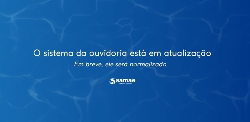 Sistema da ouvidoria em atualização