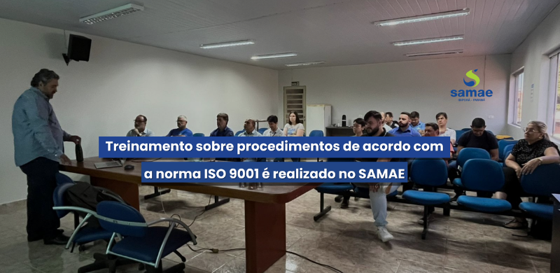 Treinamento sobre procedimentos de acordo com a norma ISO 9001