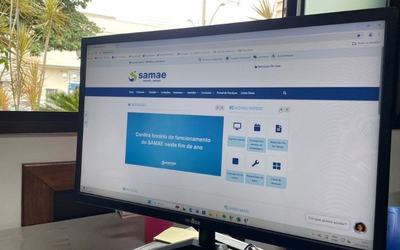 Site do SAMAE agora conta com página “Relatar falta de água”