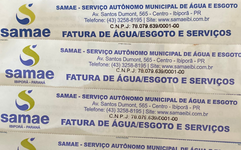 Samae alerta para a importância de manter a fatura de água em dia