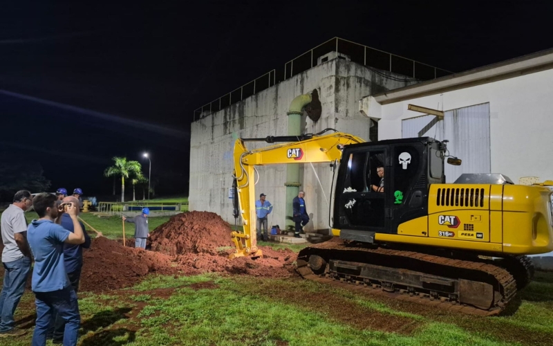 SAMAE realiza obra programada para readequação de adutora no dia 25/03